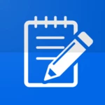 a handy note in a notebook - memo editor android application logo